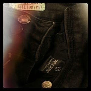 Black high wasted super skinny jeans size 1